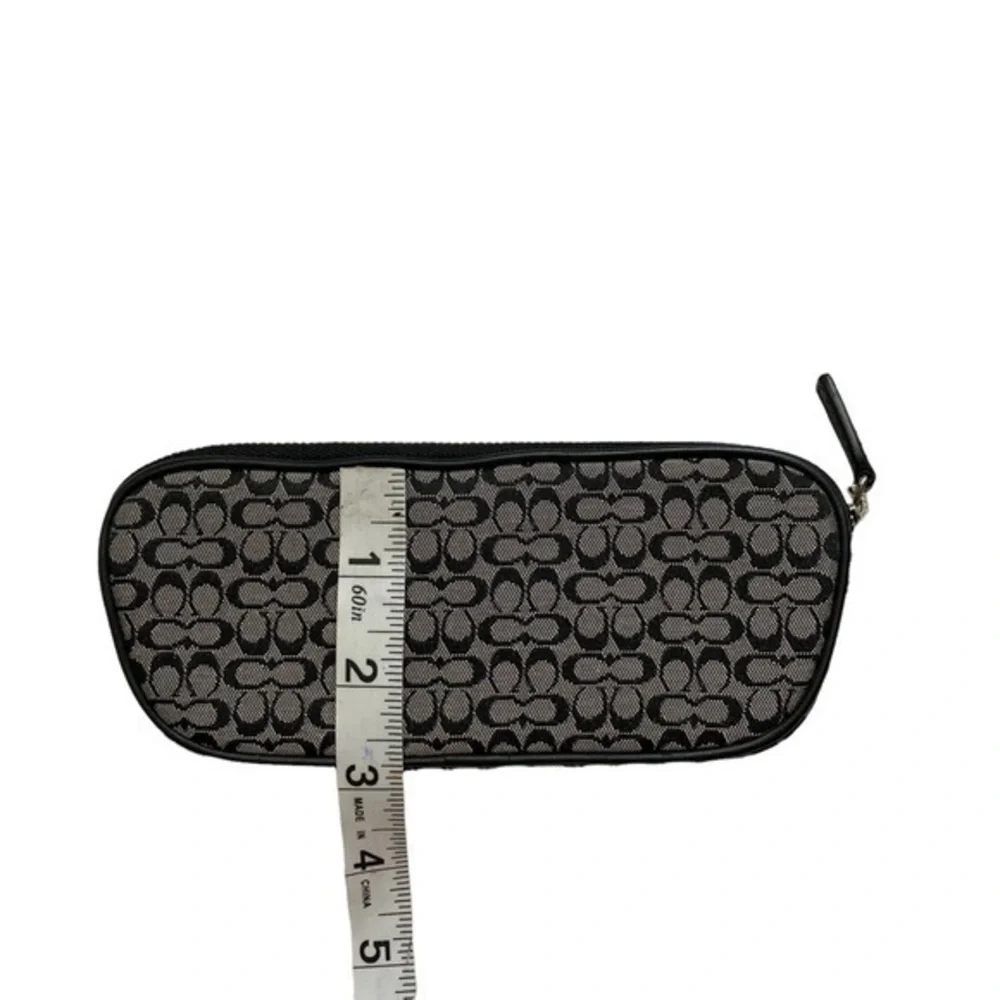 Coach vintage y2k black gray mini signature c case